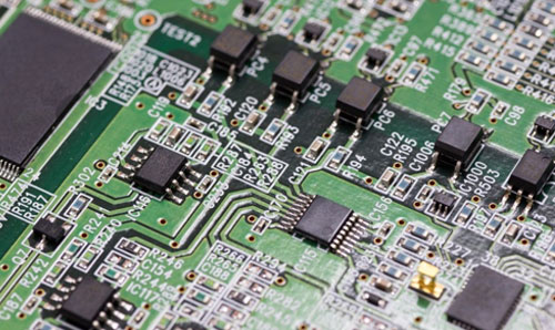 Close up image of a circuit board